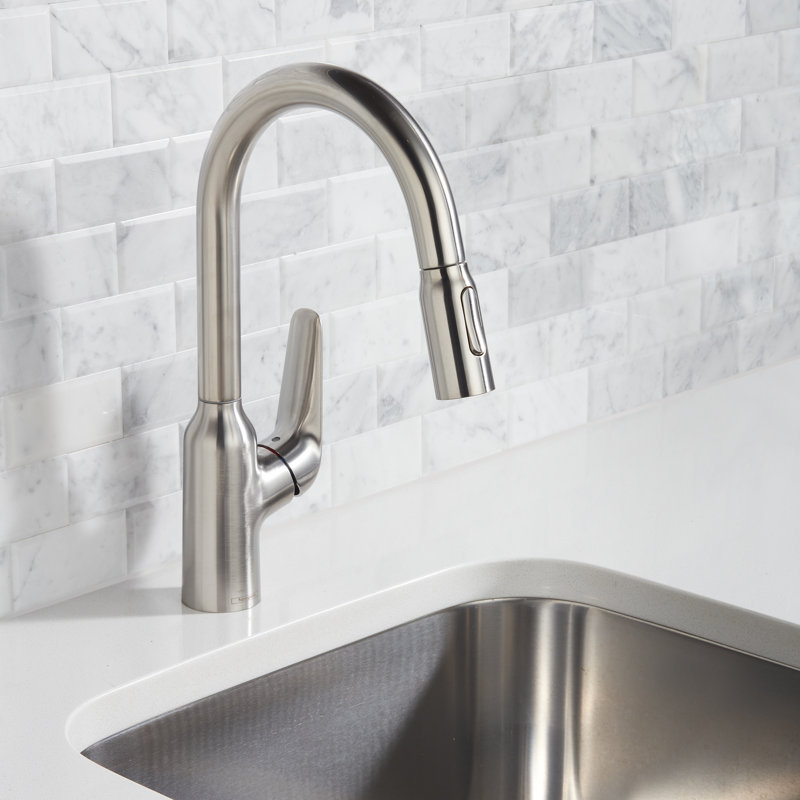 Focus N Prep Kitchen Faucet with 2-Spray Pull-Down, 1.75 GPM, Stainless Steel Optic
