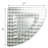 Corner Glass Corner Shelf with Adjustable Shelves-16073782