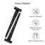 Domira 2 Pack 300Mm (12") Heavy Duty T-Hinges With Screws – Black Coated Metal Hinges For Wooden Gates, Shed & Barn Doors