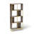 4-Tier Industrial Bookcase, Rustic Wood And Metal Frame, Asymmetrical Shelf-1474620939