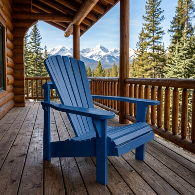 Weathercraft Classic Adirondack Chair, Solid Wood Pressure-Treated Pine with Curved Comfort Back and Contoured Seat, 15 Sherwin-Williams Finish Options, Made in USA