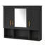 Armoire de salle de bain murale avec tablette réglable et espace de rangement ouvert-35374289