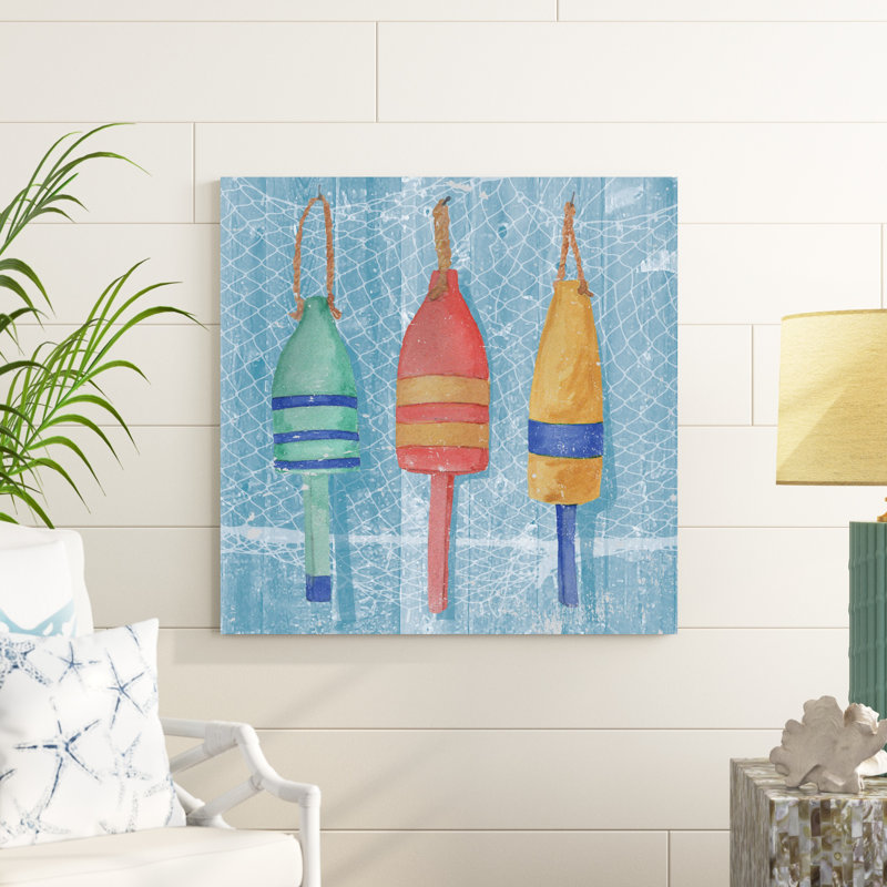 Lobster Buoys II, H 36 po x l 36 po x P 1,25 po