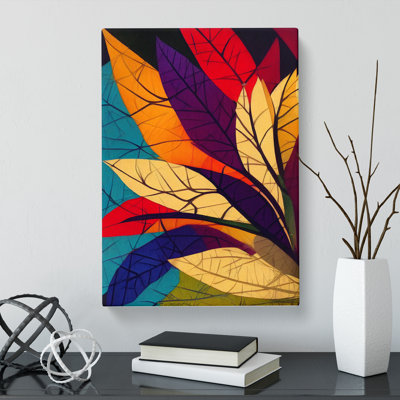 Leaf Patchwork - Wrapped Canvas