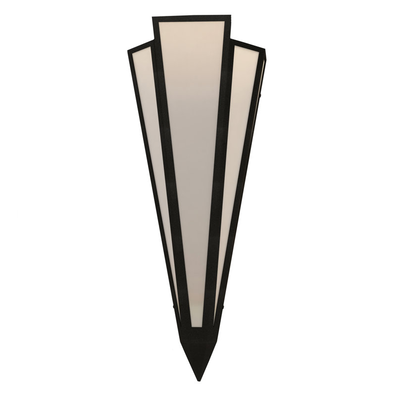 Brum 2 - Light Flush Mounted Sconce, Textured Black, Provostone