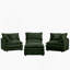 Modular Sectional Sofa, 3-Seater Couch With Movable Ottoman-683274926