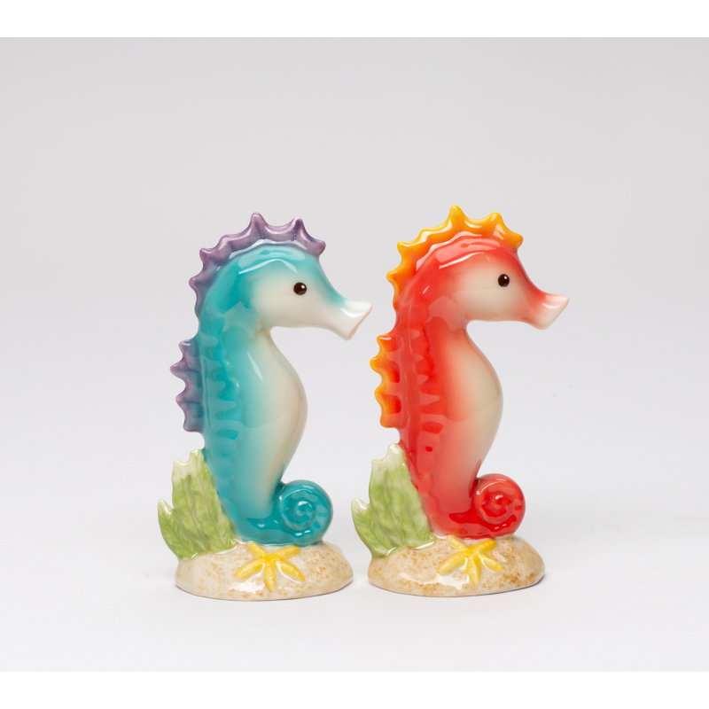 Ensemble salière et poivrière Hippocampe Cosmos