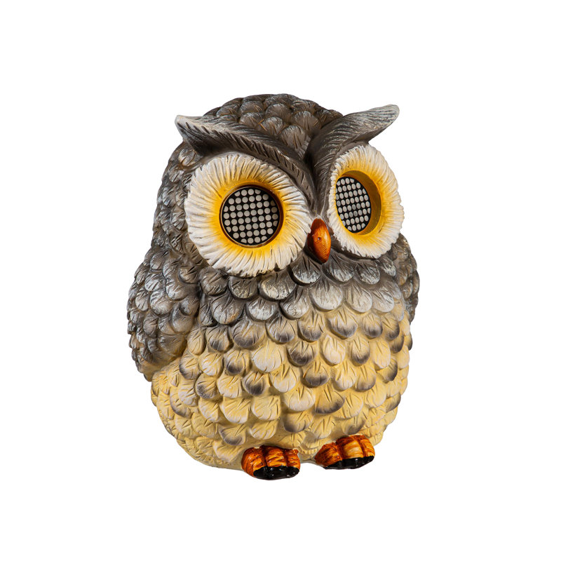 Playful Peepers Solar Statuary, Owl