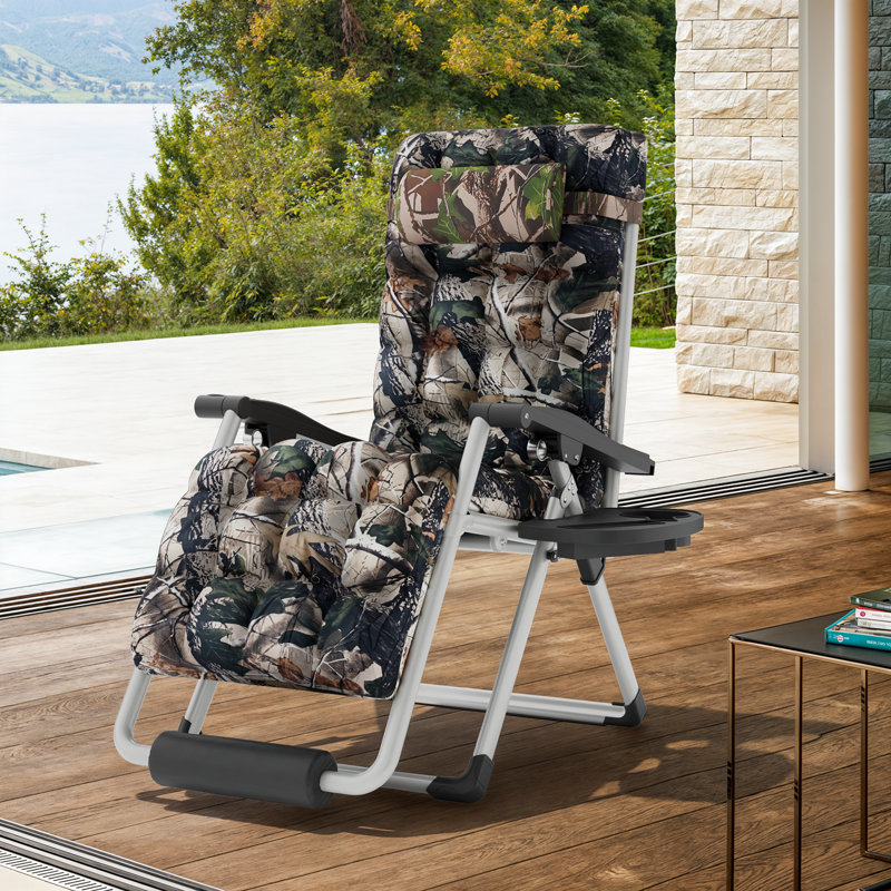 Chaise de plage pliante Tamekia, Bleu