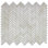 Cordelio 1" x 3" Natural Stone Heringbone / Chevron Wall & Floor Tile