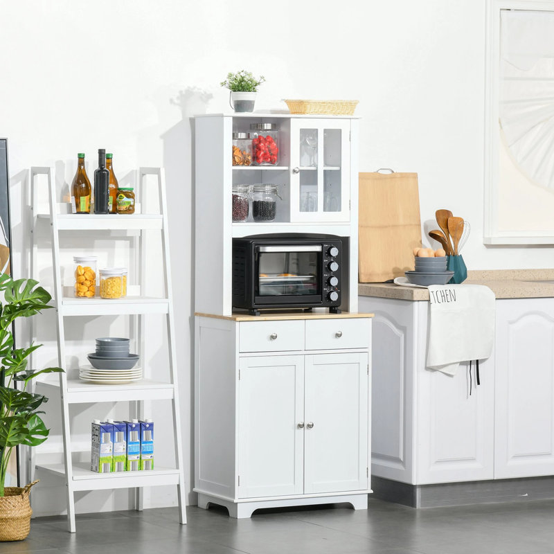 Garde-manger 67 po avec bahut Kajah, Blanc