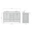 Meuble-lavabo double avec plateau Abshire 61-93359391