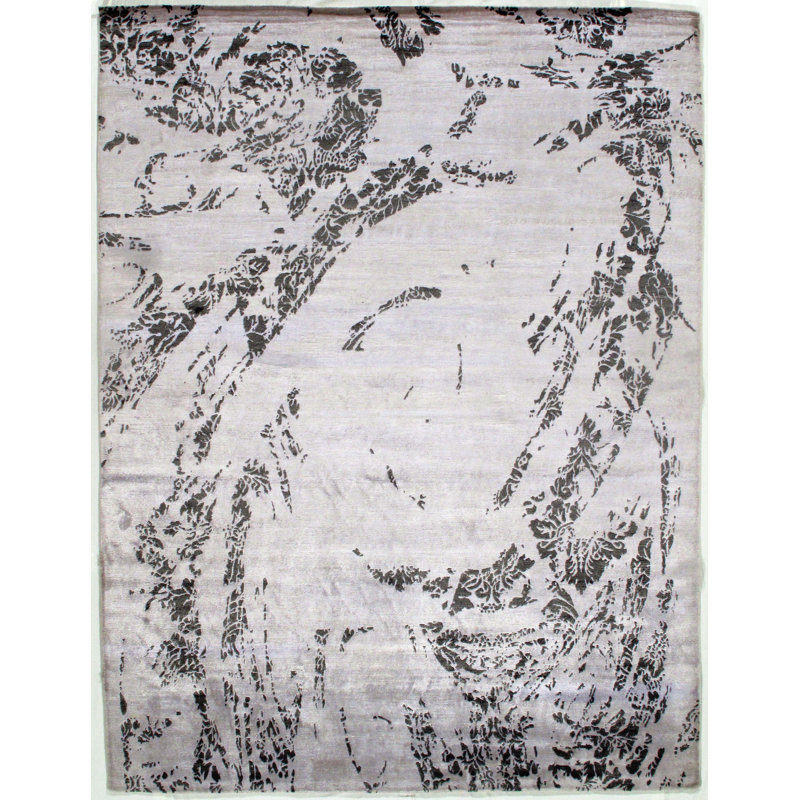 Rayon Abstract Indoor Rug
