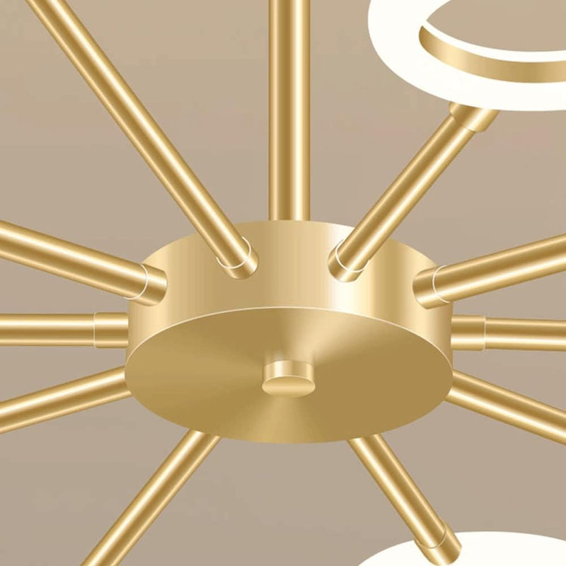 8 Lights Ledhanging Lamp Ring Light Fixtures Simple Chandelier Bedroom Decoration Ceiling Lamp Dining Room, Living Room, Bar, Kitchen Pendant Lighting