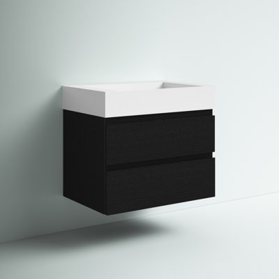 Ensemble de meuble-lavabo mural simple 30 po Babajide