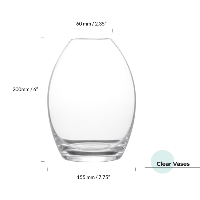 Vase Highbury, H 7,75 po x l 6 po x P 6 po