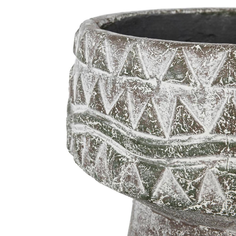 Pot à fleurs en terre cuite Calianna, H 6,5 po x l 7,7 po x P 7,7 po