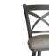 Diego Swivel Upholstered Counter Stool with Metal Frame-507225955-431142260