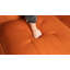 Canapé modulaire en forme de L de 101 po, canapé Cloud à 3 places confortable, tissu velours côtelé, avec repose-pieds mobile, ensemble de bricolage gratuit, convenant au salon, à la chambre à coucher ou à un appartement (orange)-588345177