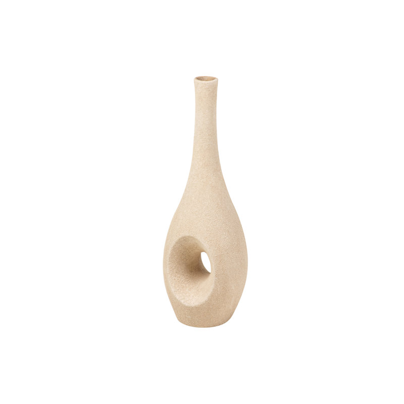CERAMIC VASE, 50cm, Brown