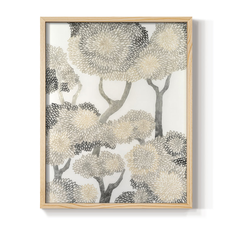 Dewdrop Maple II Framed Print - Solid Wood, 15" H x 12" W, Natural