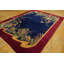 Antique Chinese Art Deco Room Size Wool Blue Rug