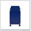 Console Campaign Entertainment Center - Bleu marine
