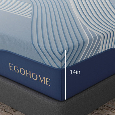  12" Medium Hybrid Mattress With Copper Gel Cooling, Pocketed Coils