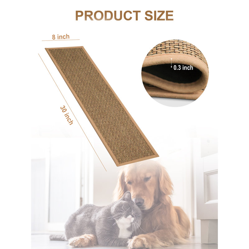 Tapis antidérapants pour tapis en caoutchouc, Brun