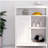 Bathroom Standing Storage with Double Shutter Doors Cabinet