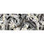 Black White Tropical Leaves Modern Botanical Luxury Pattern Wall Mural-135288108
