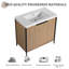 Meuble-lavabo sur pied simple 36 po avec plateau en résine
