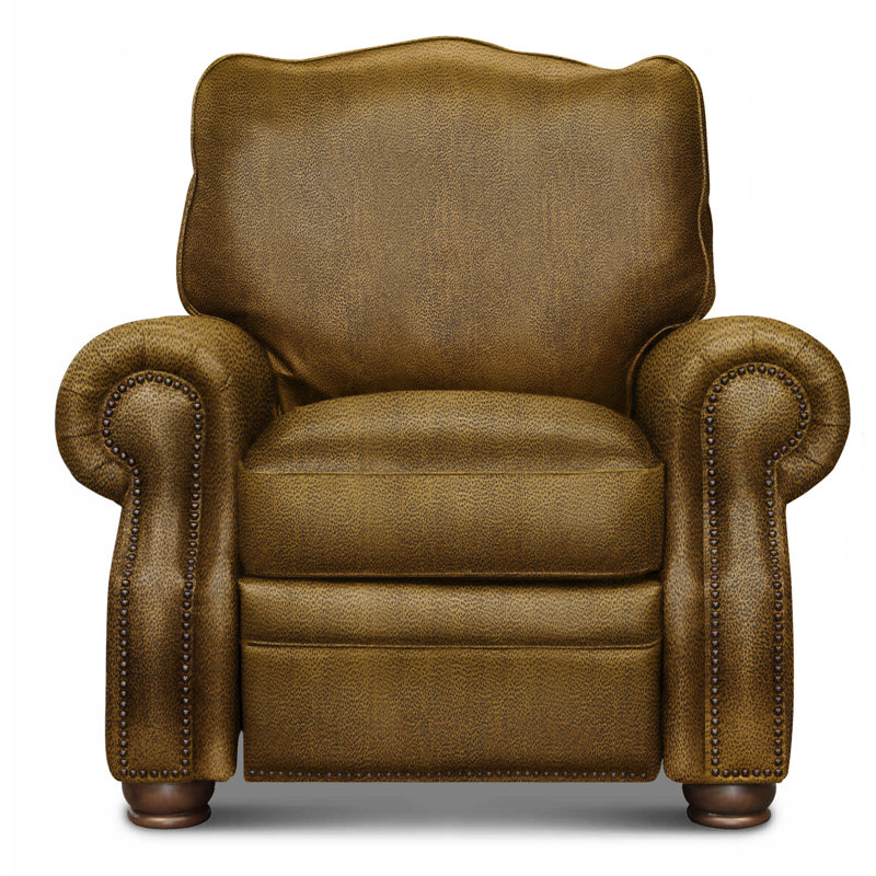 Fauteuil inclinable manuel en cuir véritable Royale, Mustang (Maestro Artisano), Oui, Cendre miel