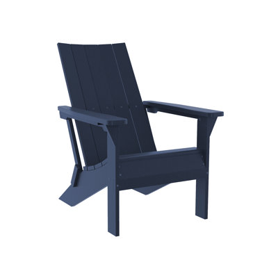 Chaise Adirondack pliante moderne Crystal Harbor - Élégante chaise de patio pliable en PEHD recyclé