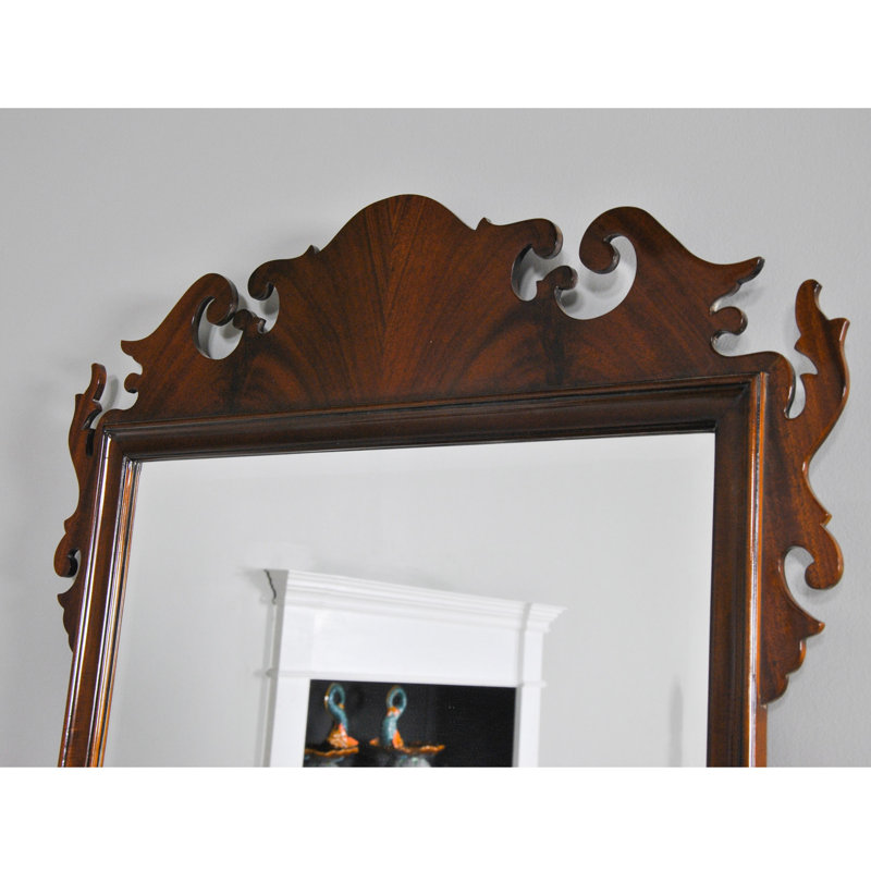 Miroir d’appoint biseauté traditionnel acajou Gillette