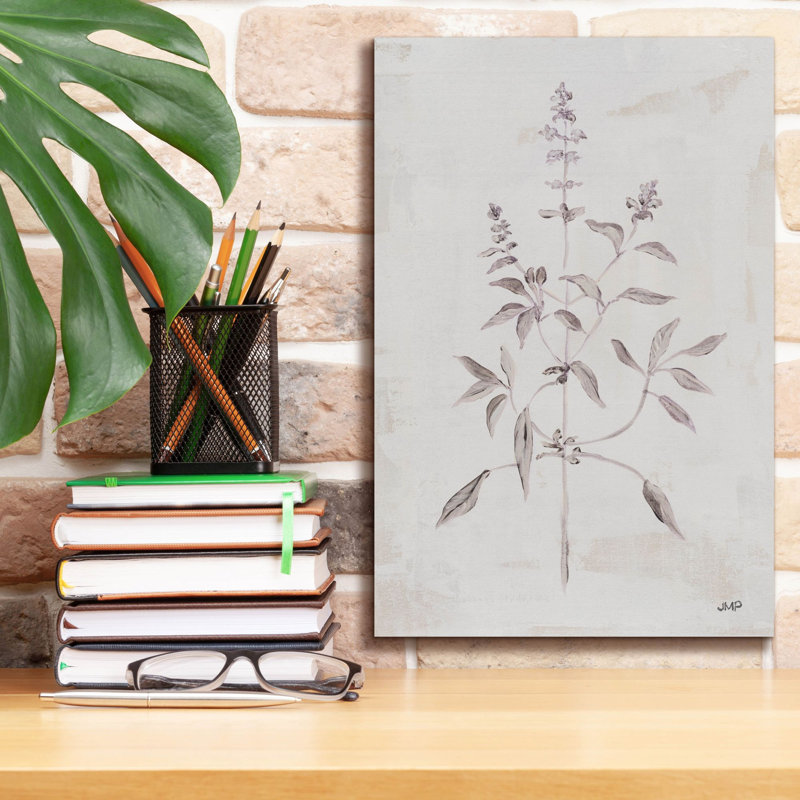 «Delicate Meadow 3» par Julia Purinton, art mural sur toile, H 18 po x l 12 po x P 0,75 po