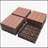 Sustainable Deck Tiles Set for Various Outdoor Spaces, Rust and Weather Resistant-111837112