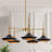 Justyce 5 - Light Dimmable Wagon Wheel Chandelier-1069971125