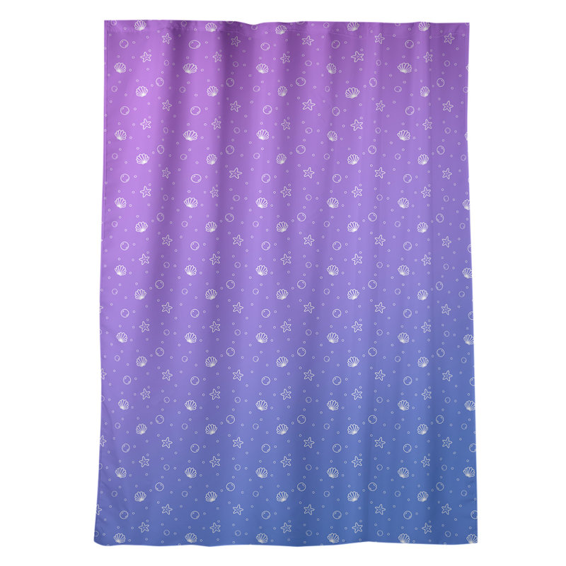 Fazio Room Darkening Curtain Single Panel, Blue/Purple