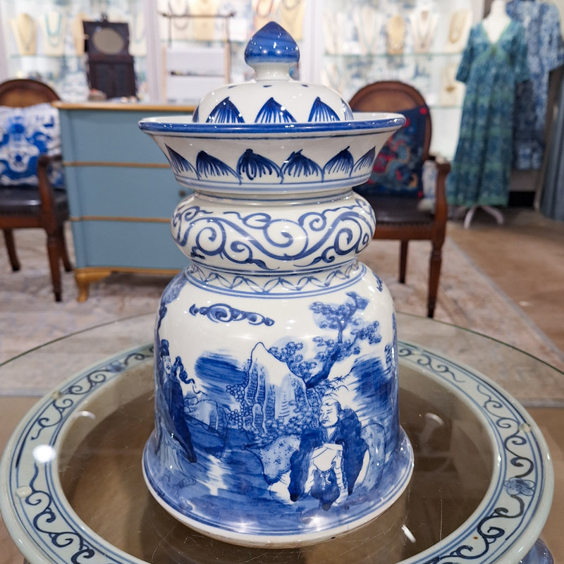 Handmade Porcelain China Ginger Jar