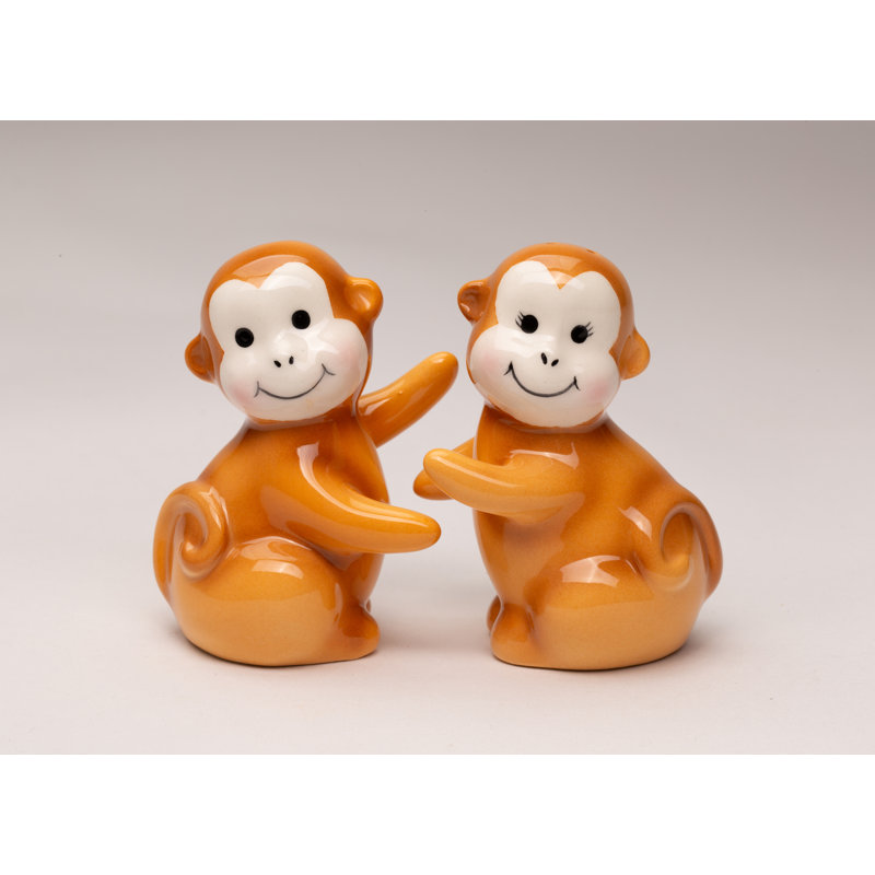Ensemble salière et poivrière pour singe Cosmos cadeaux