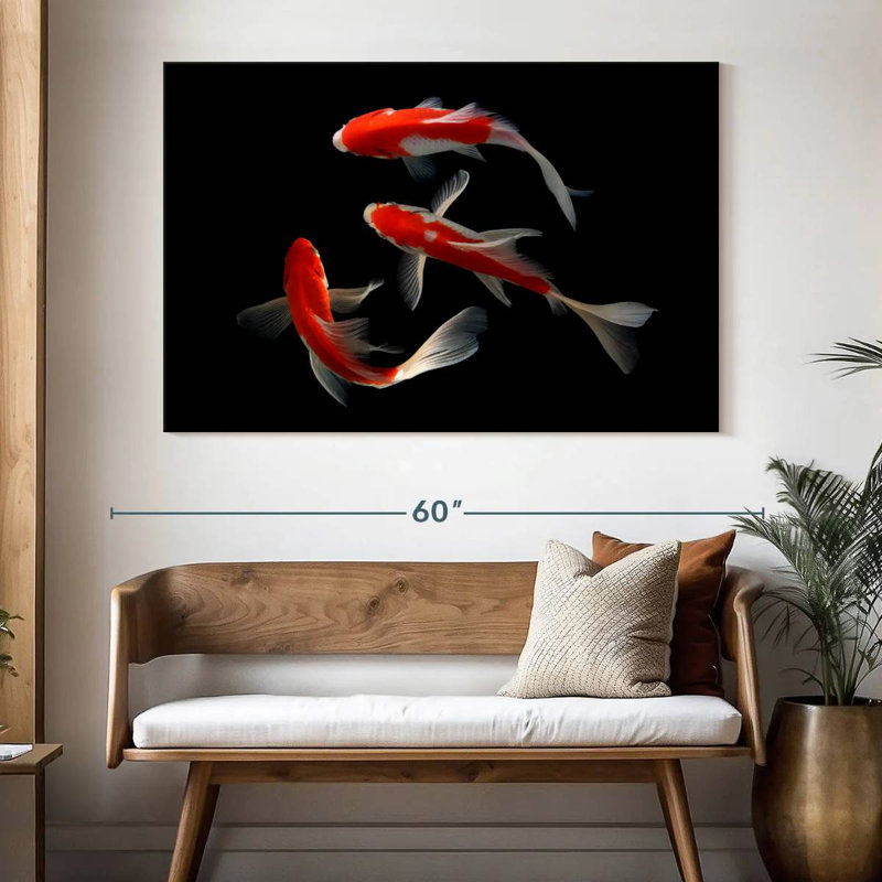Brampt Koi Fish Trio, 34" H x 51" W