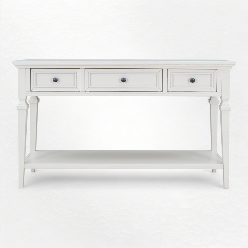 Shanahan 50 " W Console Table, Antique White