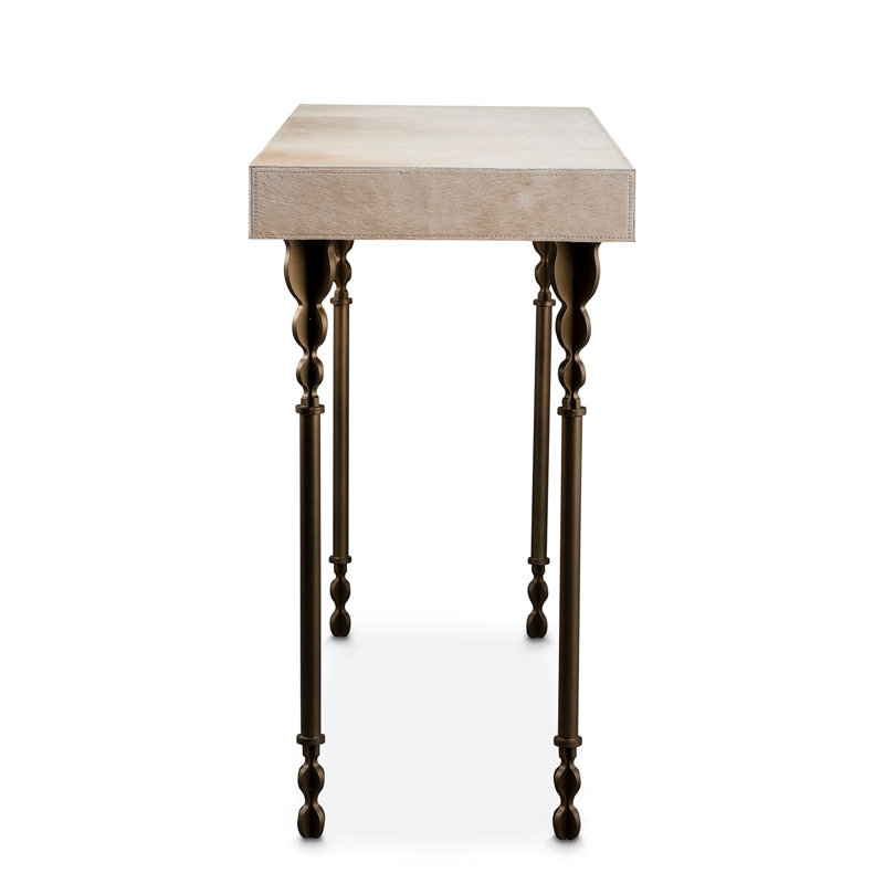 Nguni Console Table, 31.5" H x 48" W x 18" W, Oxidized