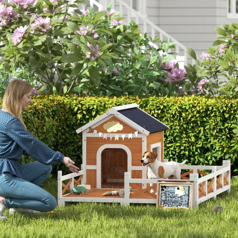 Abri d'extérieur pour chien en bois