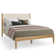 Besan Solid Wood Upholstered Headboard Boucle Bed Frame