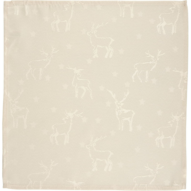 Amanzia Polyester Square Napkin, Cream