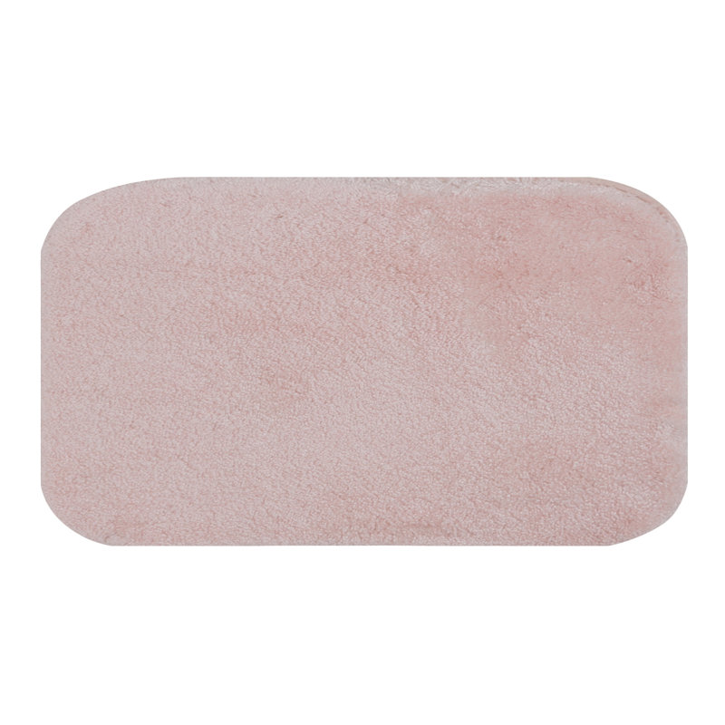 Nylon Non-Slip Bath Mat, Pink, 0.4" H x 31" W x 55" L