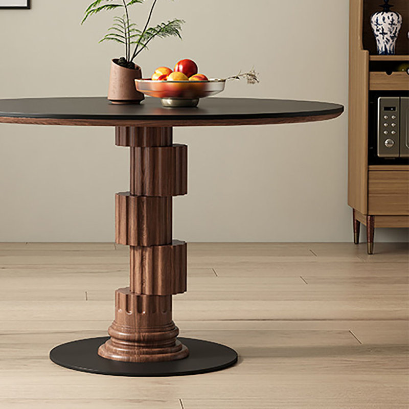 Leger, 29.5"H x 39.4"L  x 39.4"W, Black/Brown