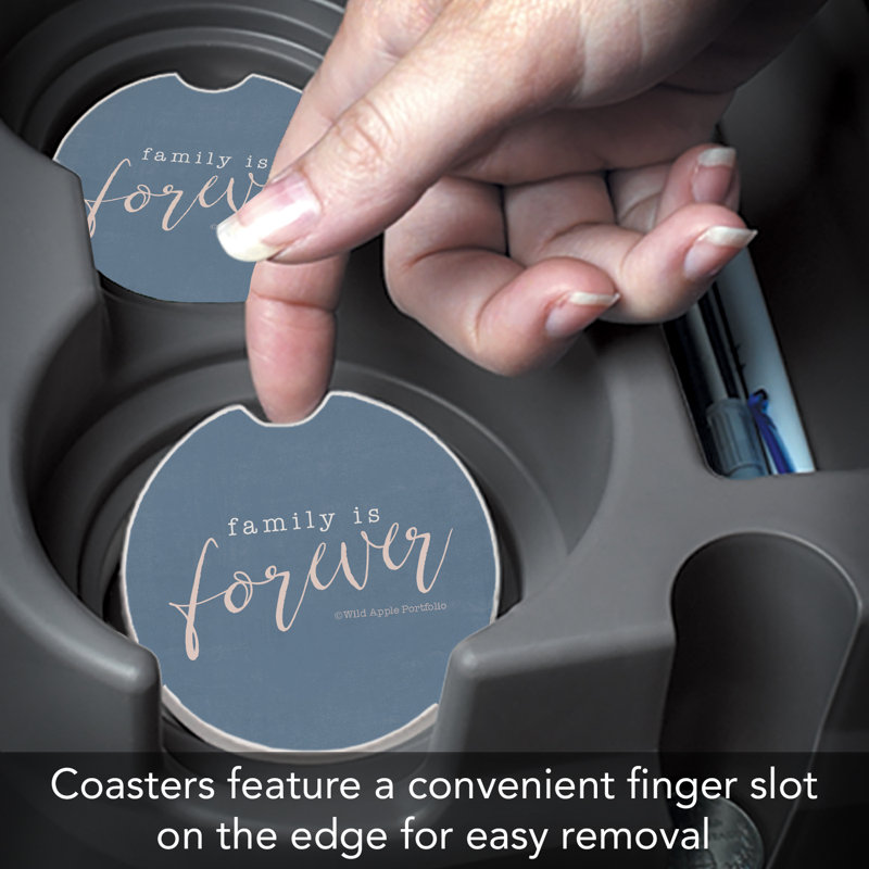 Sous-verre de voiture Dakota Fields Forever Family